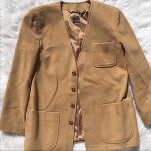 Liz Claiborne Liz Wear Camel Wool Jacket